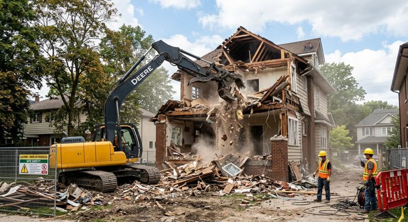 House Wrecking in Old Bridge, NJ